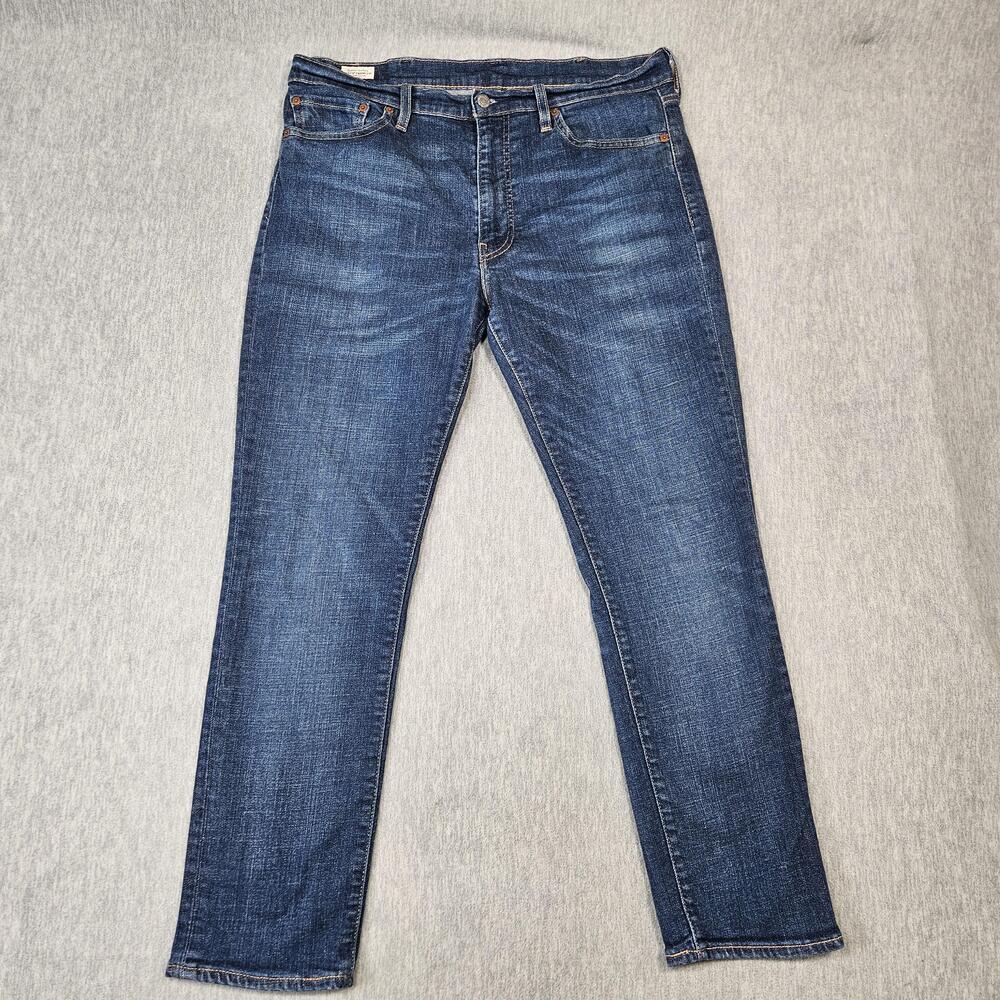 Levis Premium 511 Jeans Mens 38x30 Blue Slim Taper Stretch Denim Medium Wash